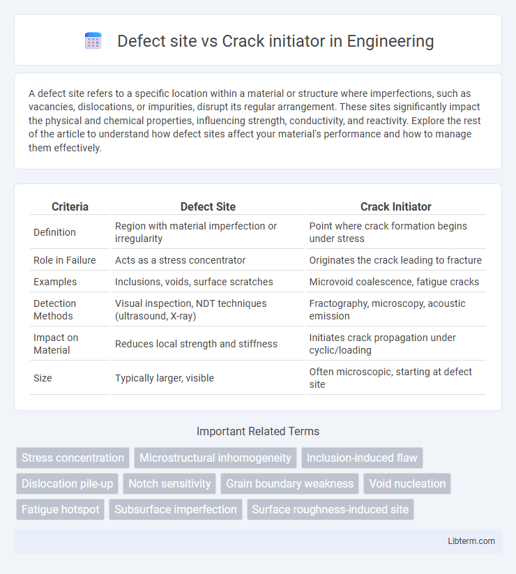 Crack initiator vs Defect site in Engineering - What is The Difference?