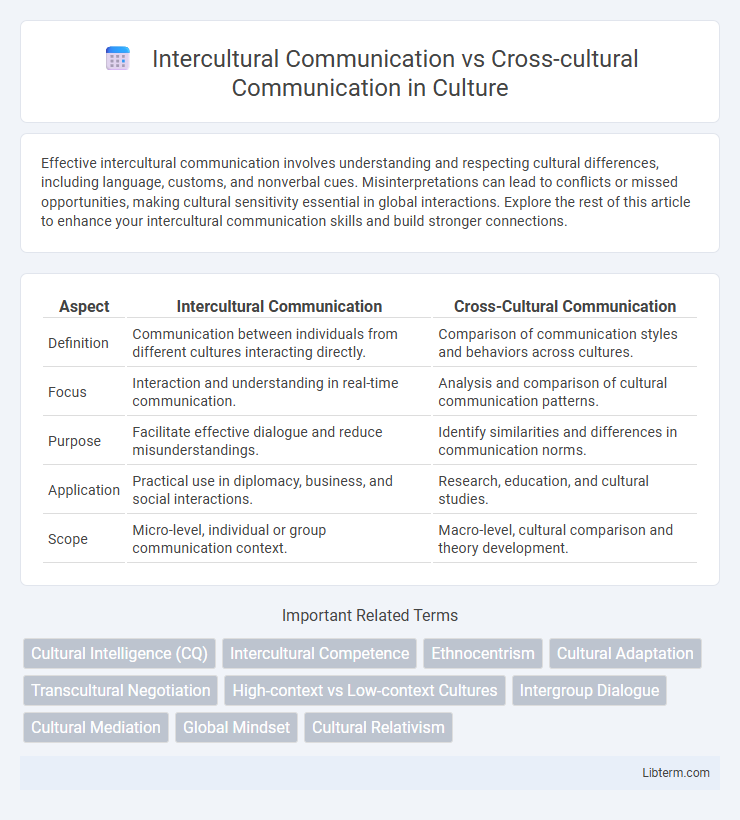 Cross-cultural Communication vs Intercultural Communication in Culture - What is The Difference?