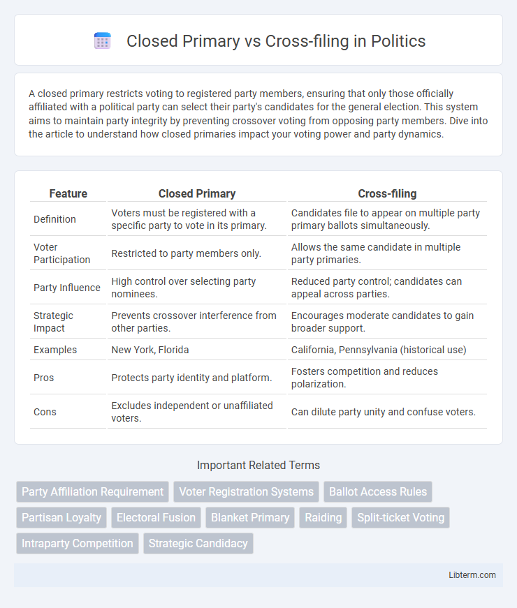 Cross-filing vs Closed Primary in Politics - What is The Difference?