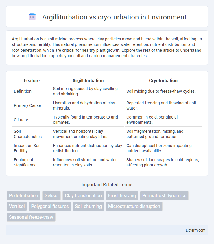 cryoturbation vs Argilliturbation in Environment - What is The Difference?