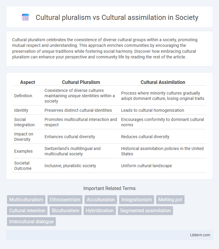 Cultural assimilation vs Cultural pluralism in Society - What is The Difference?
