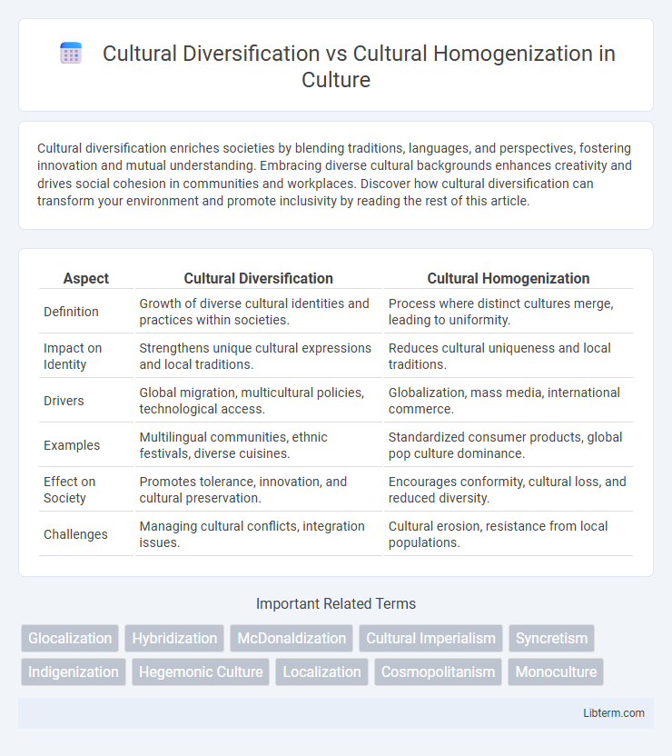 Cultural Homogenization vs Cultural Diversification in Culture - What is The Difference?