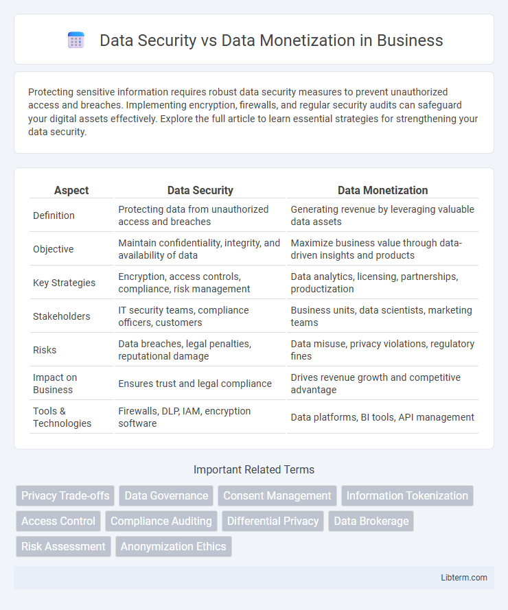 Data Monetization vs Data Security in Business - What is The Difference?