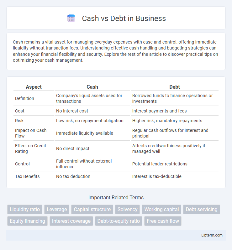 Debt vs Cash in Business - What is The Difference?