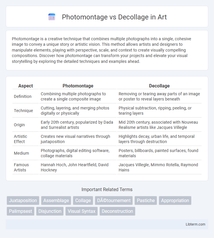 Decollage vs Photomontage in Art - What is The Difference?