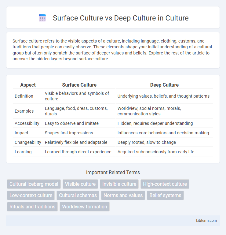 Deep Culture vs Surface Culture in Culture - What is The Difference?