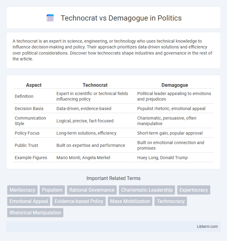 Demagogue vs Technocrat in Politics - What is The Difference?