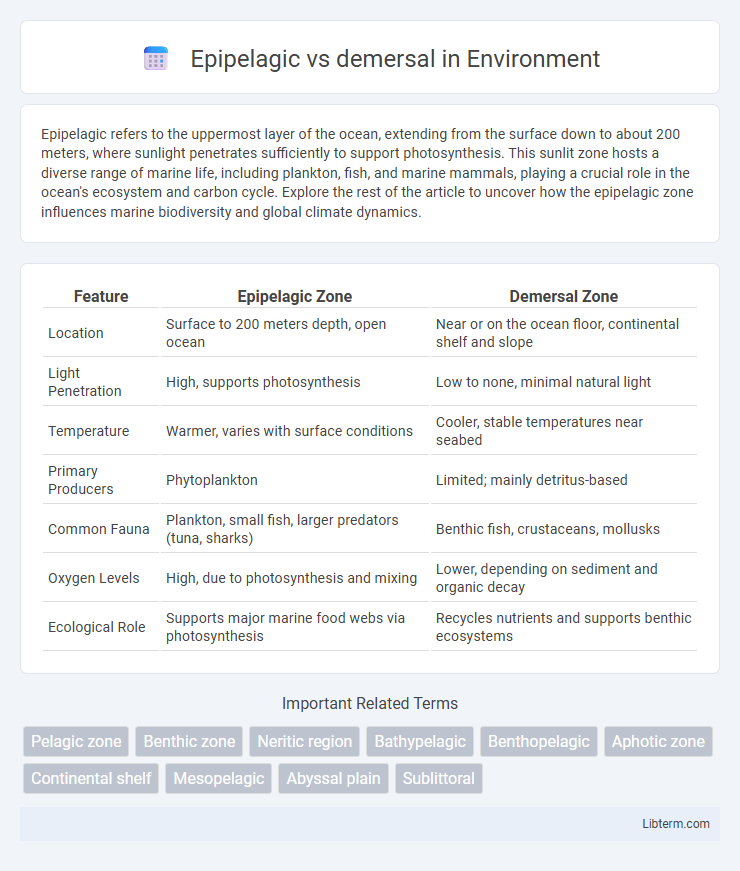 demersal vs Epipelagic in Environment - What is The Difference?