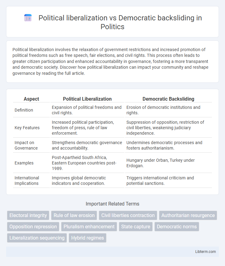 Democratic backsliding vs Political liberalization in Politics - What is The Difference?