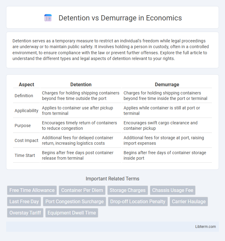 Demurrage vs Detention in Economics - What is The Difference?