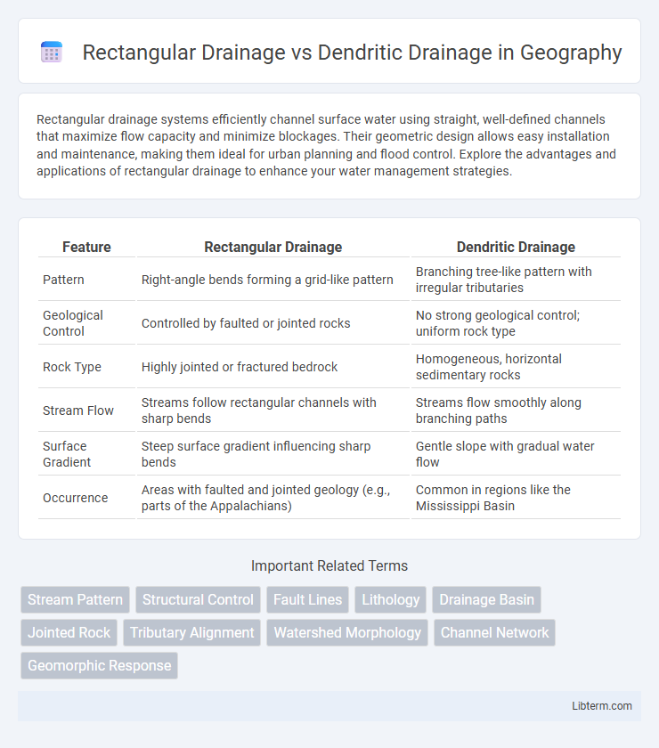 Dendritic Drainage vs Rectangular Drainage in Geography - What is The Difference?