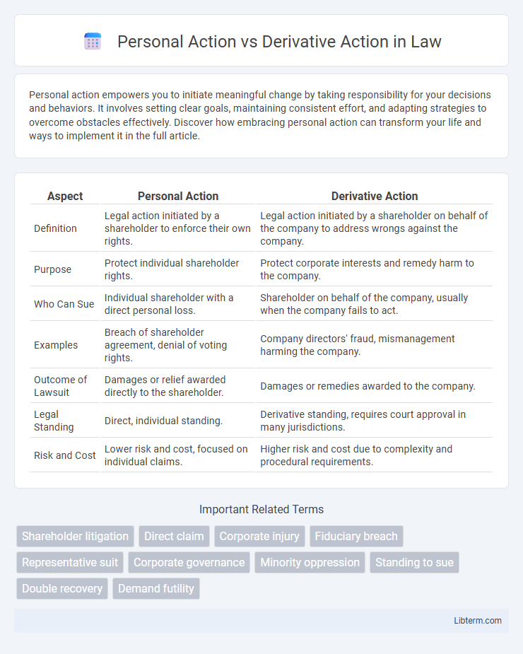 Derivative Action vs Personal Action in Law - What is The Difference?