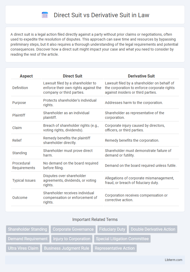 Derivative Suit vs Direct Suit in Law - What is The Difference?