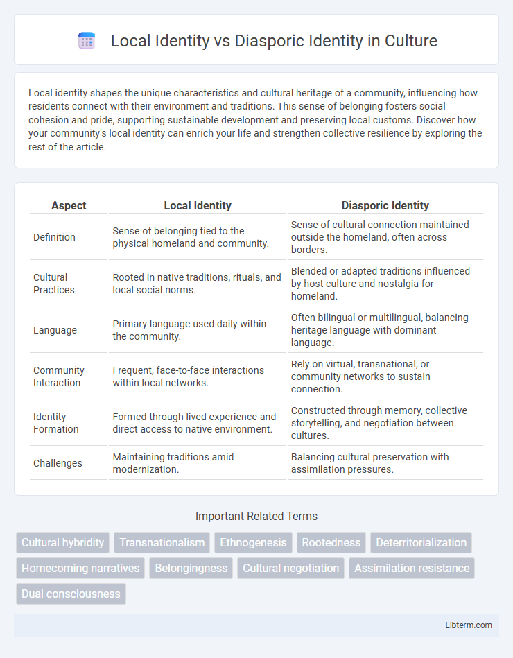 Diasporic Identity vs Local Identity in Culture - What is The Difference?