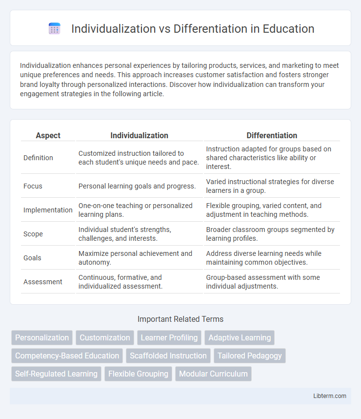 Differentiation vs Individualization in Education - What is The Difference?