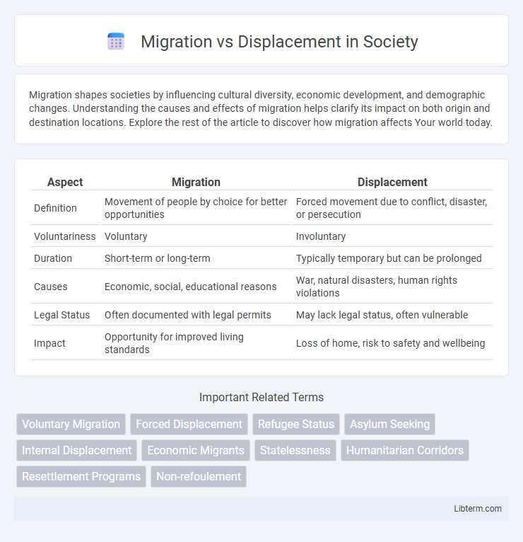 Displacement vs Migration in Society - What is The Difference?