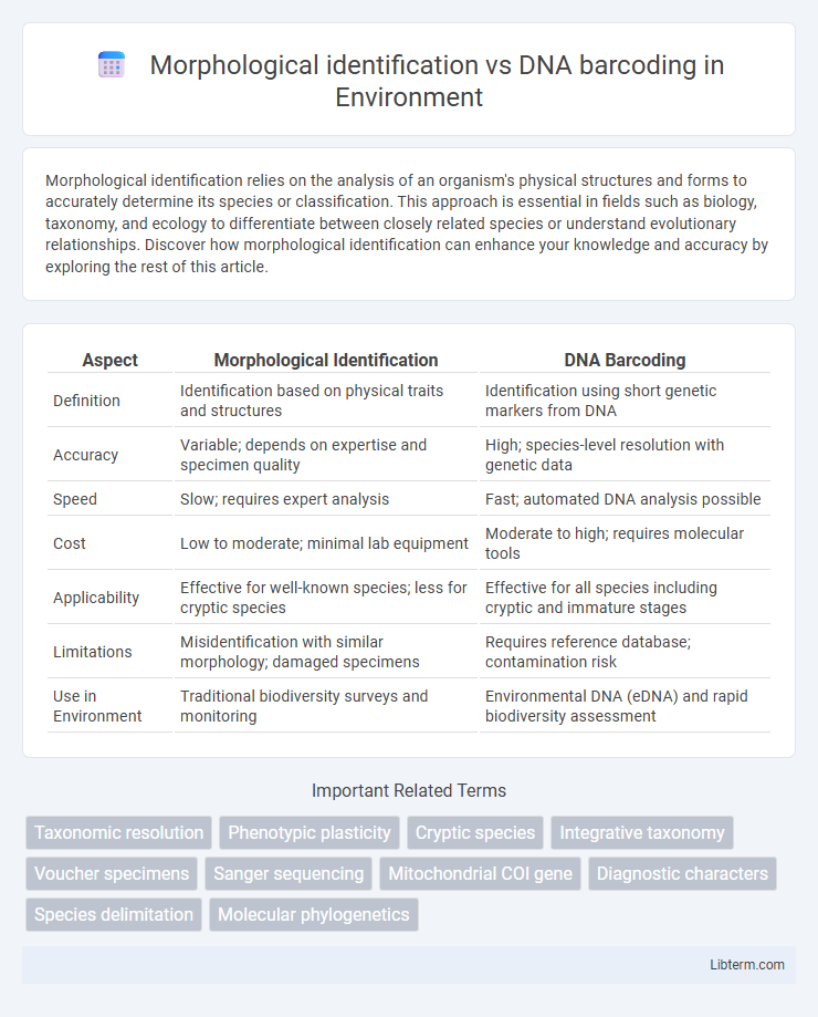 DNA barcoding vs Morphological identification in Environment - What is The Difference?