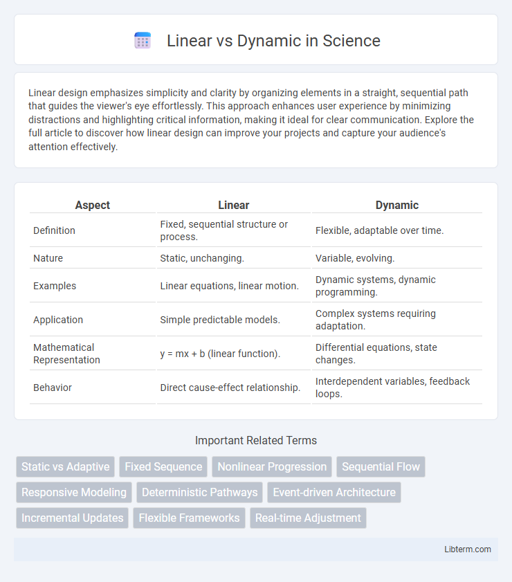 Dynamic vs Linear in Science - What is The Difference?