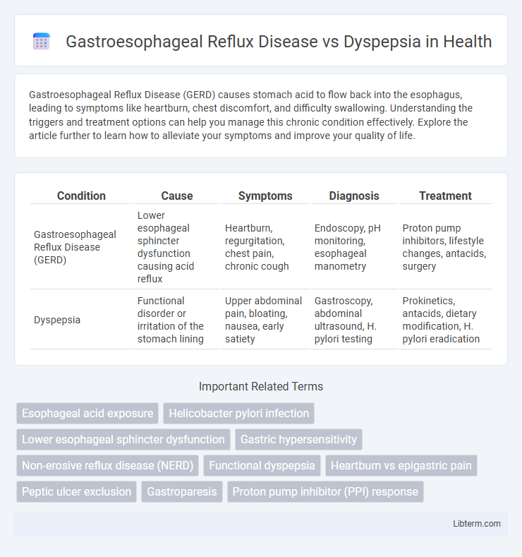 Dyspepsia vs Gastroesophageal Reflux Disease in Health - What is The Difference?