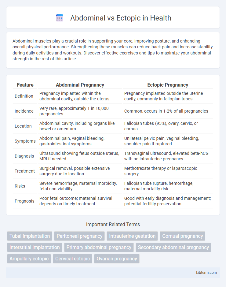 Ectopic vs Abdominal in Health - What is The Difference?