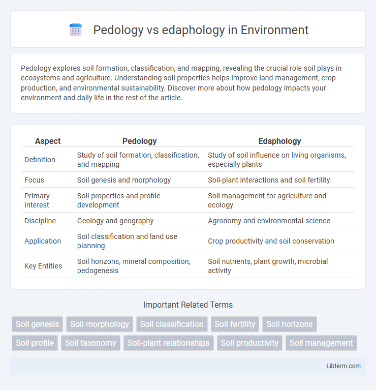 edaphology vs Pedology in Environment - What is The Difference?