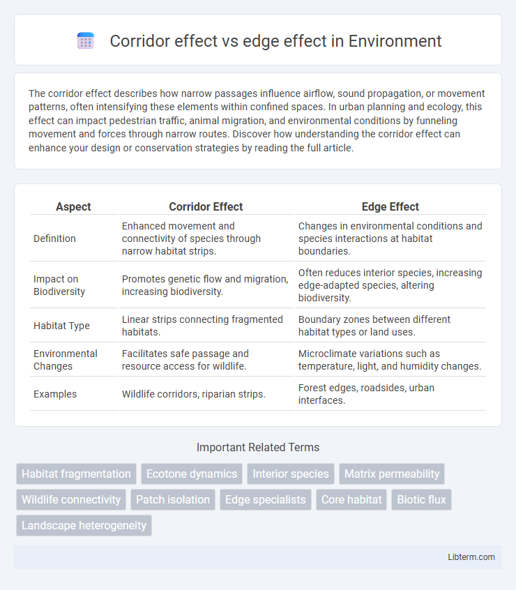 edge effect vs Corridor effect in Environment - What is The Difference?