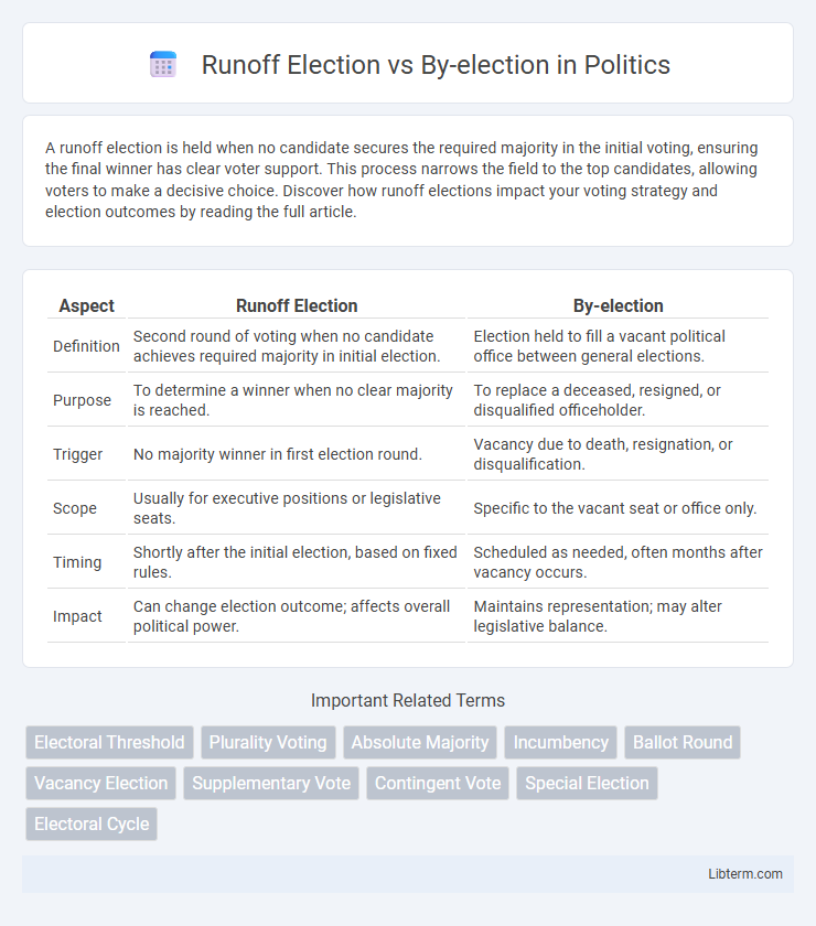 By-election vs Runoff Election in Politics - What is The Difference?