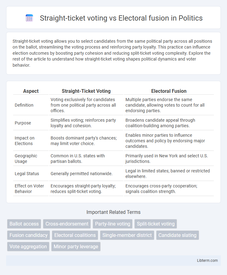 Electoral fusion vs Straight-ticket voting in Politics - What is The Difference?