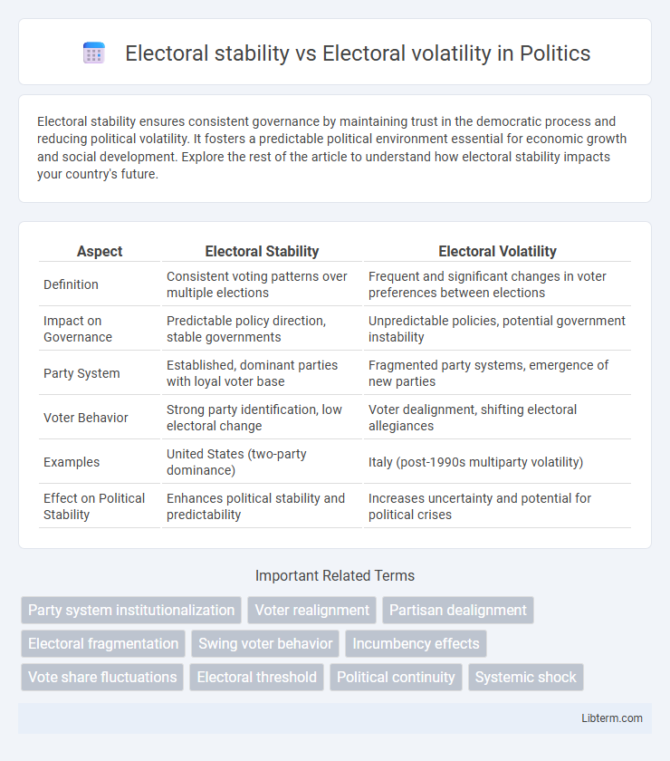 Electoral volatility vs Electoral stability in Politics - What is The Difference?