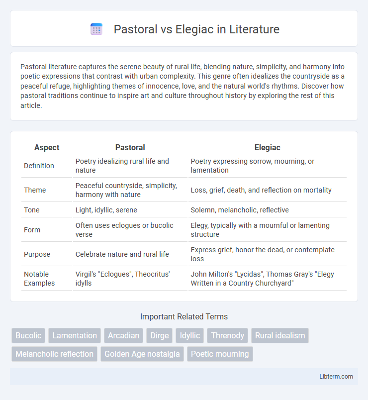 Elegiac vs Pastoral in Literature - What is The Difference?