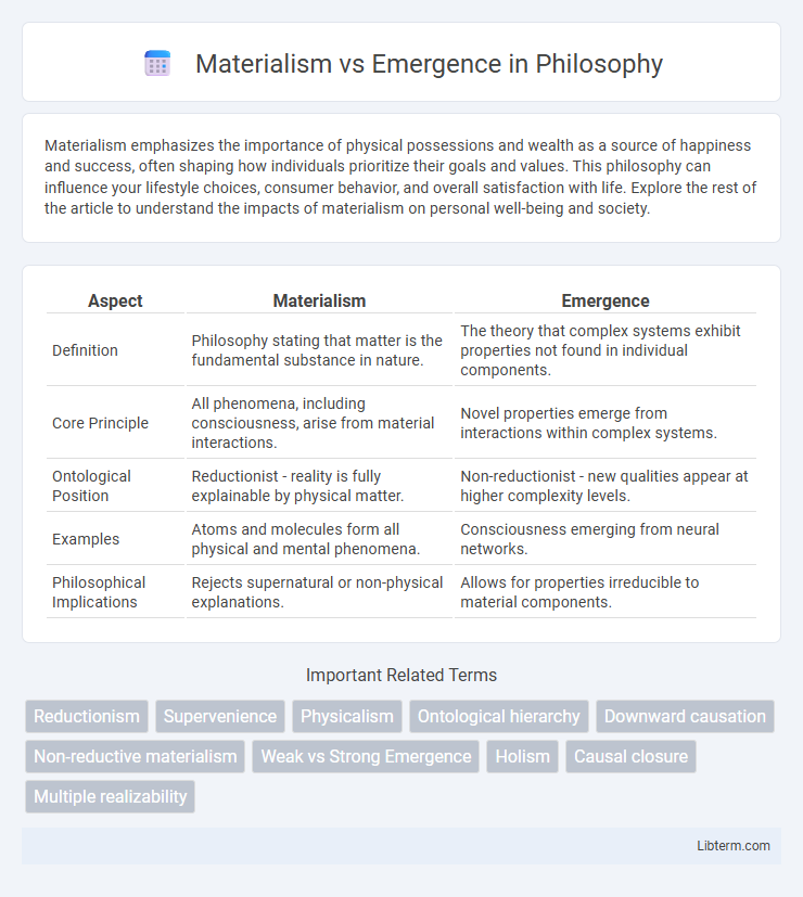 Emergence vs Materialism in Philosophy - What is The Difference?