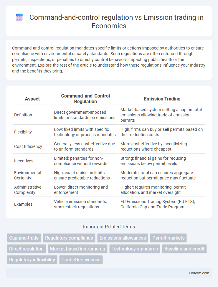 Emission trading vs Command-and-control regulation in Economics - What is The Difference?