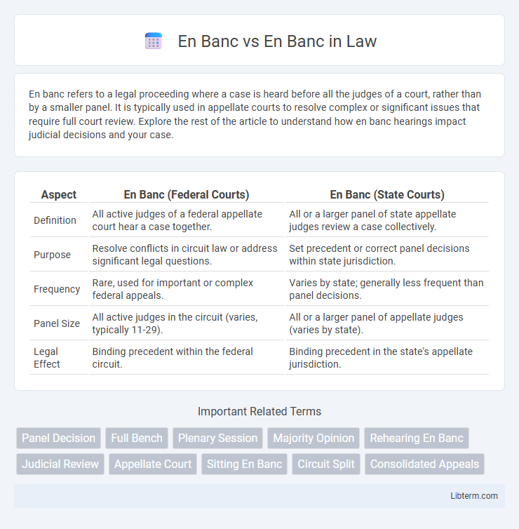 En Banc vs En Banc in Law - What is The Difference?