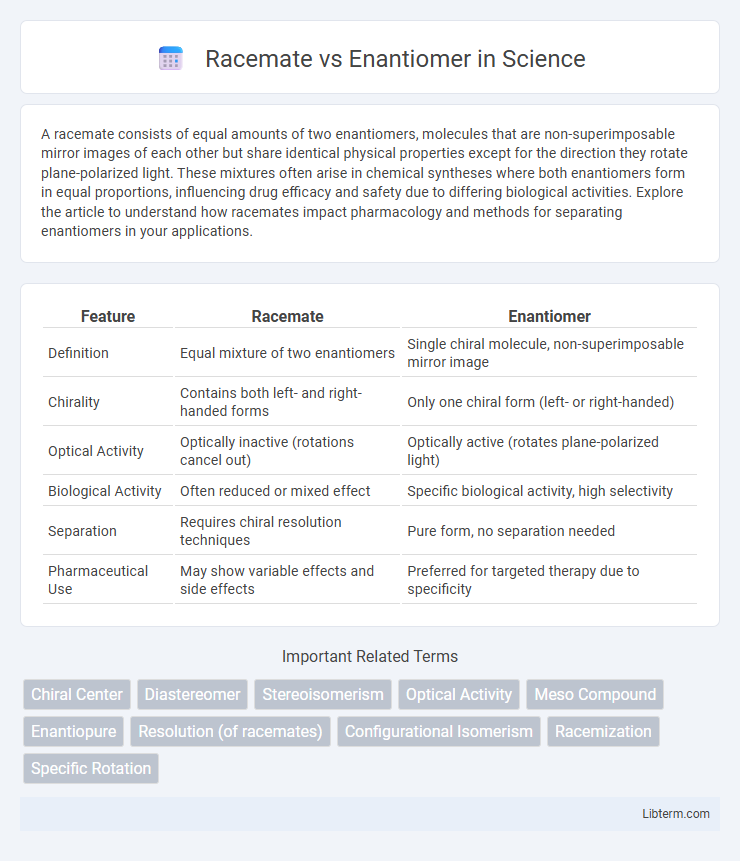 Enantiomer vs Racemate in Science - What is The Difference?