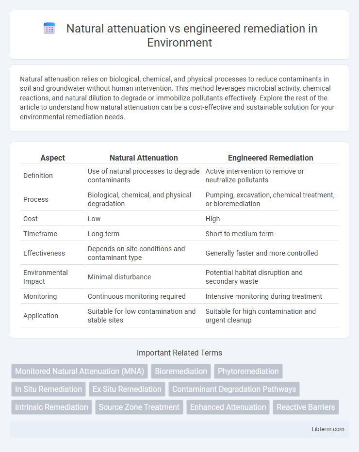 engineered remediation vs Natural attenuation in Environment - What is The Difference?