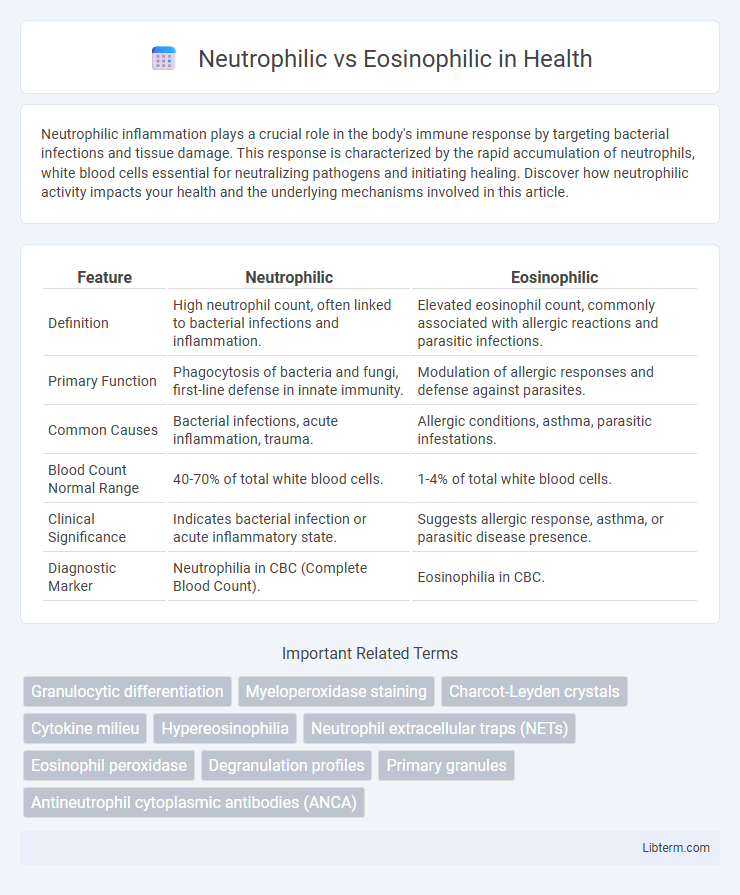 Eosinophilic vs Neutrophilic in Health - What is The Difference?
