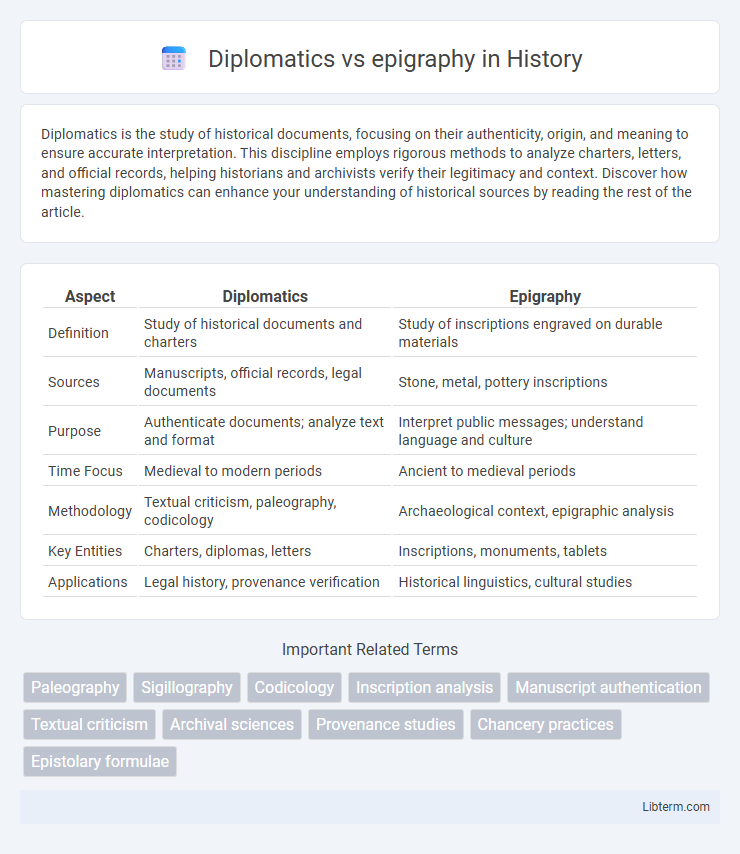 epigraphy vs Diplomatics in History - What is The Difference?