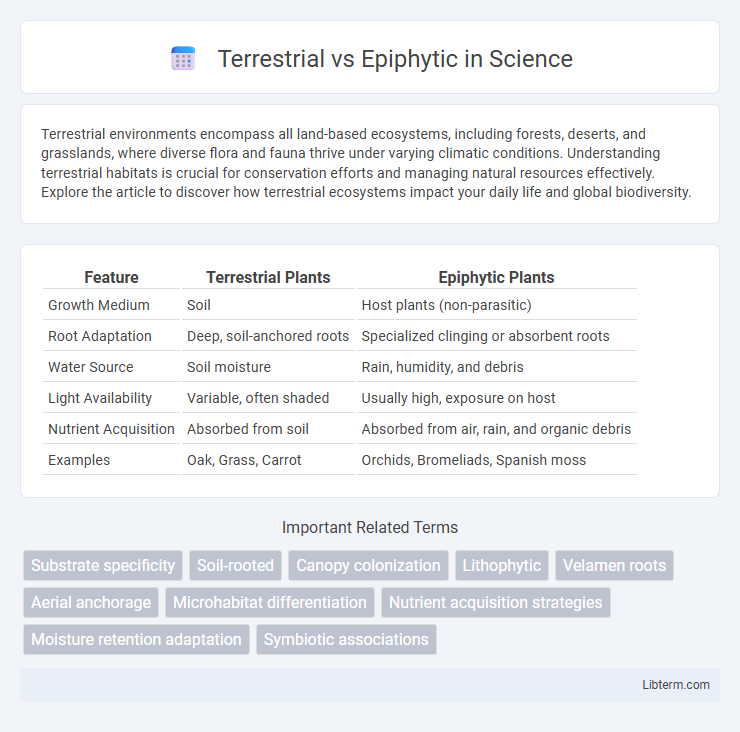 Epiphytic vs Terrestrial in Science - What is The Difference?