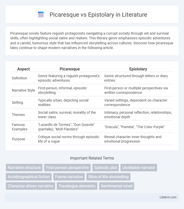 Epistolary vs Picaresque in Literature - What is The Difference?