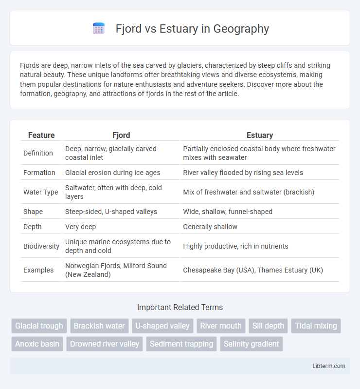 Estuary vs Fjord in Geography - What is The Difference?