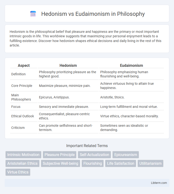 Eudaimonism vs Hedonism in Philosophy - What is The Difference?