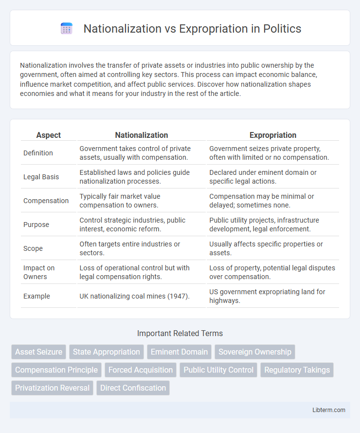 Expropriation vs Nationalization in Politics - What is The Difference?