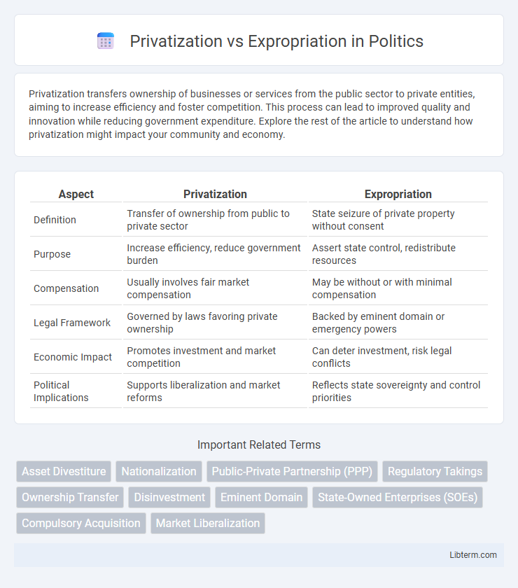 Expropriation vs Privatization in Politics - What is The Difference?