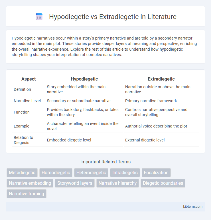 Extradiegetic vs Hypodiegetic in Literature - What is The Difference?
