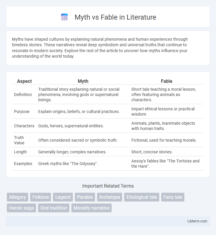 Fable vs Myth in Literature - What is The Difference?