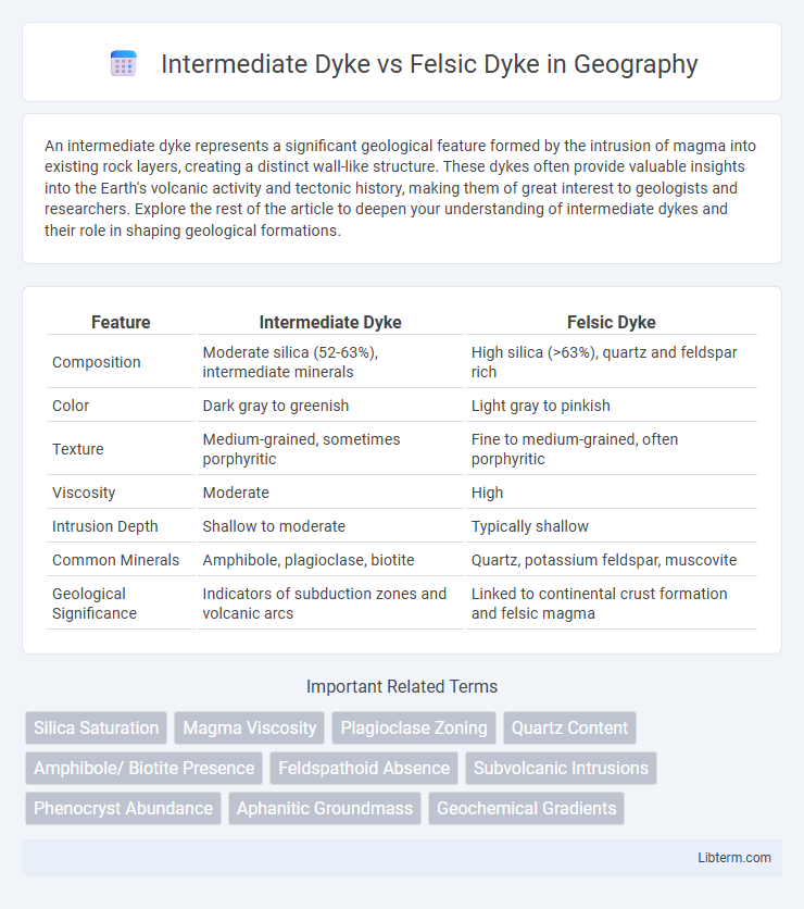 Felsic Dyke vs Intermediate Dyke in Geography - What is The Difference?