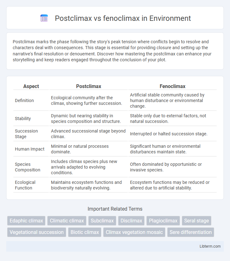 fenoclimax vs Postclimax in Environment - What is The Difference?