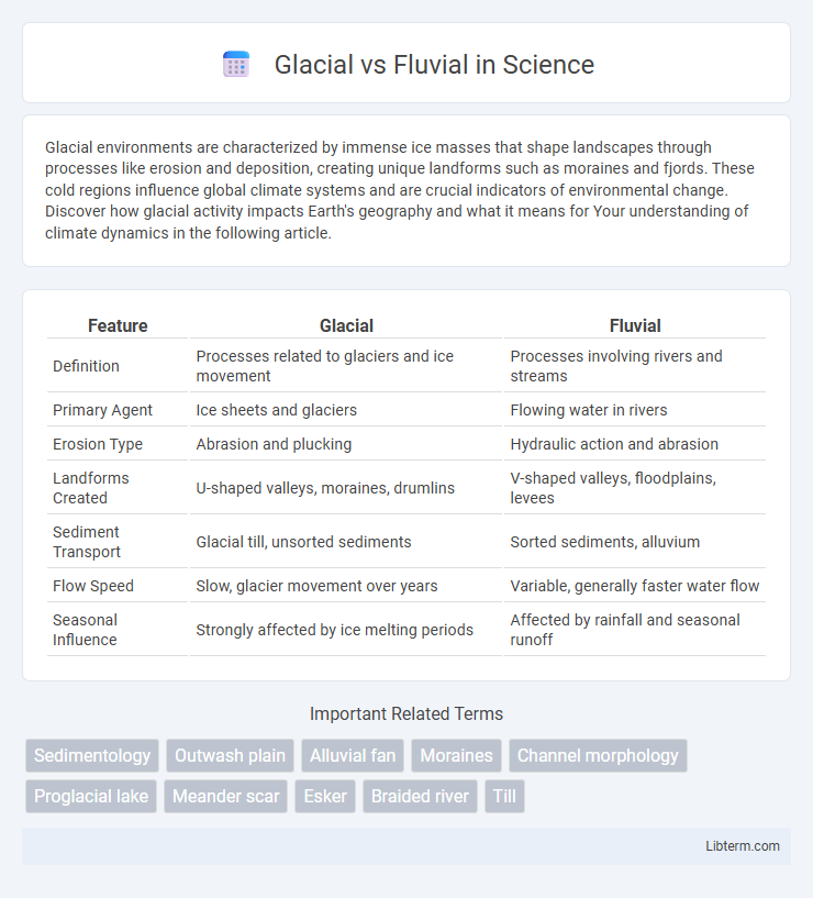 Fluvial vs Glacial in Science - What is The Difference?