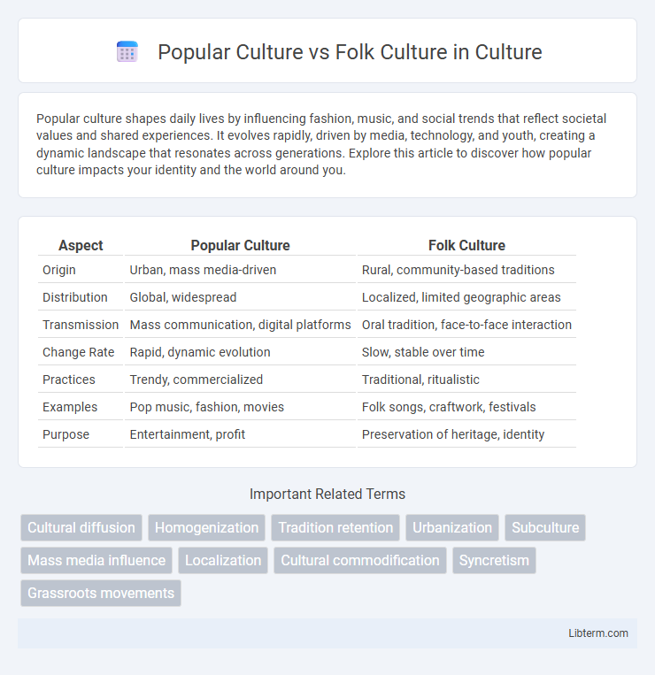 Folk Culture vs Popular Culture in Culture - What is The Difference?