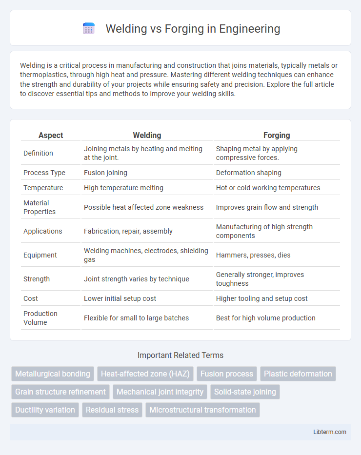 Forging vs Welding in Engineering - What is The Difference?